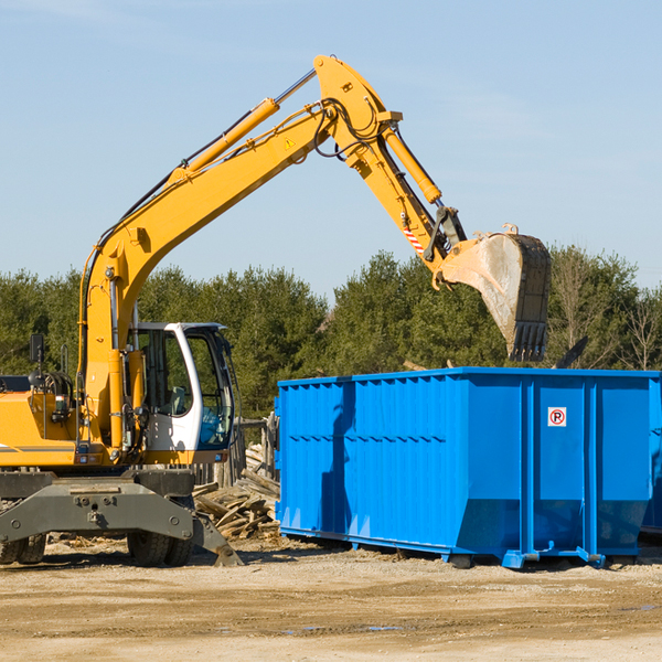 what size residential dumpster rentals are available in Casstown OH